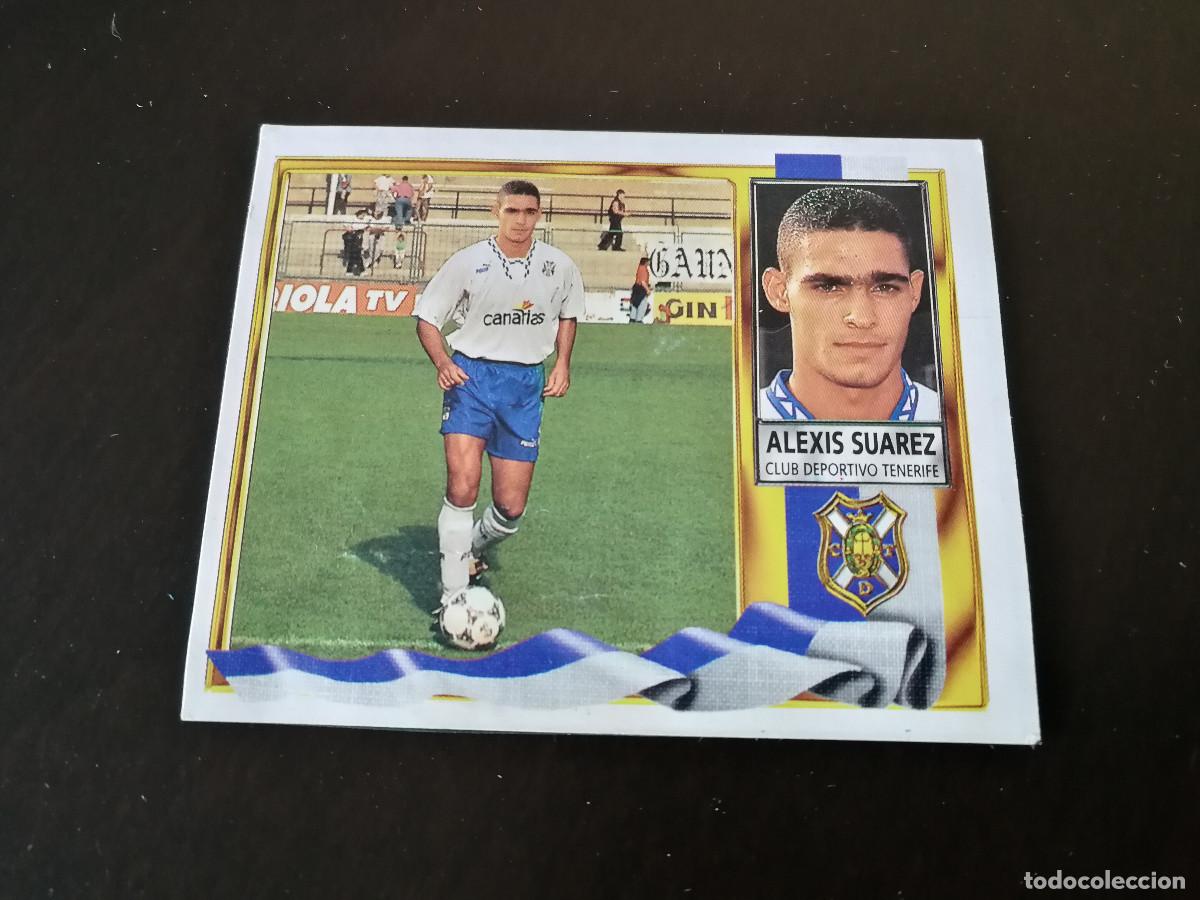 Fu&szlig;ball-Sticker: Alexis Su&aacute;rez Coloca CD Tenerife, editorial Este 95/96 despegado