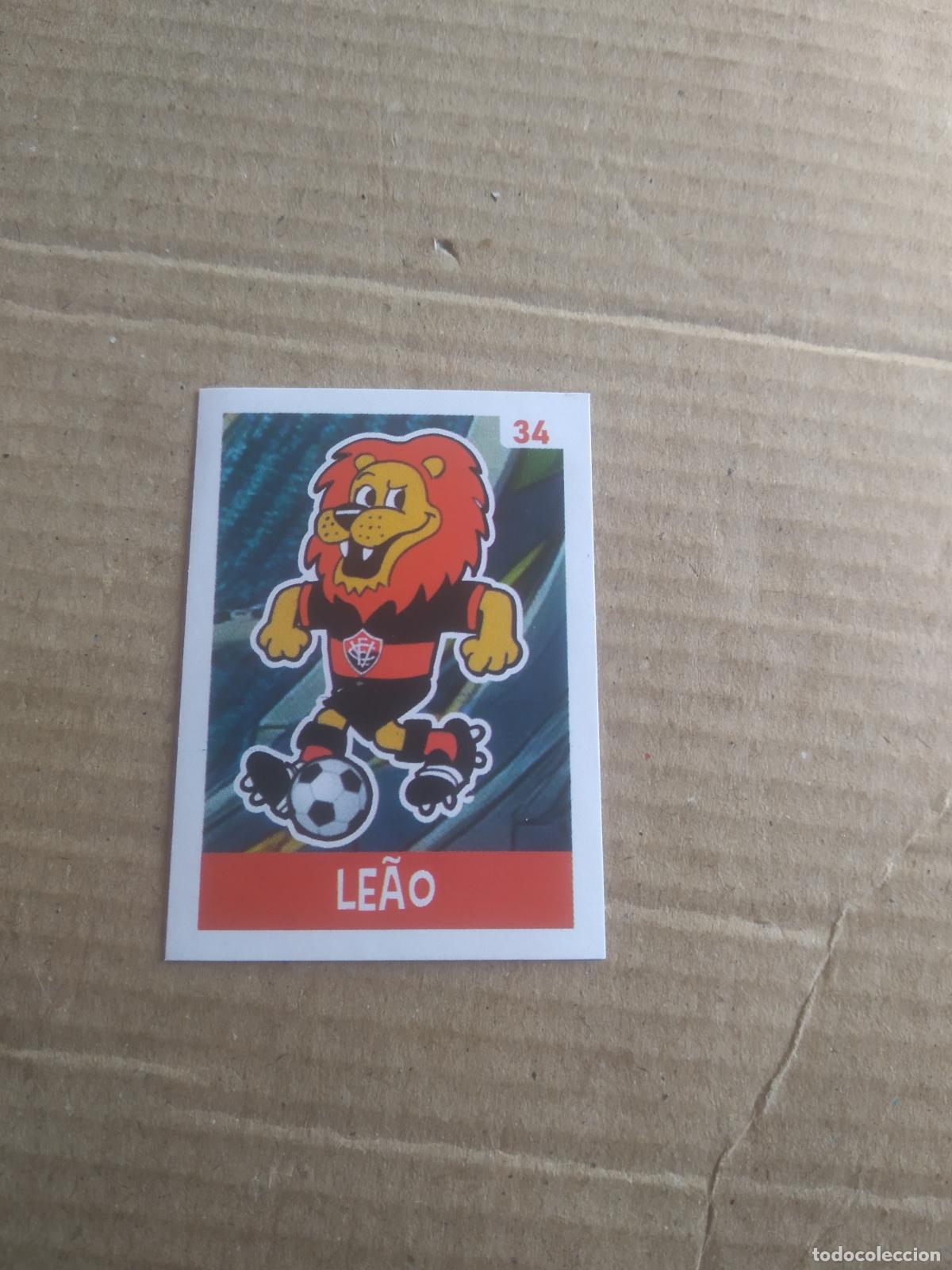 Cromos de f&uacute;tbol: 34 LEAO VITORIA MASCOTA CROMO FUTBOL LIGA BRASIL BRASILEIRAO
