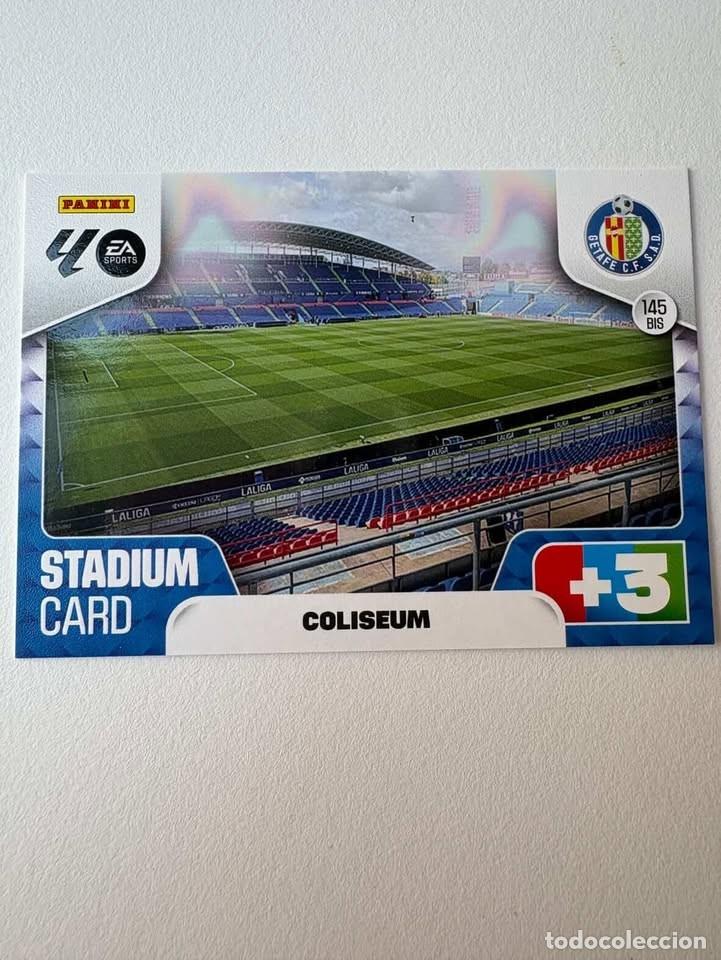 Cromos de f&uacute;tbol: Carta Coliseum Stadium Card Getafe 145bis Adrenalyn 2025-26