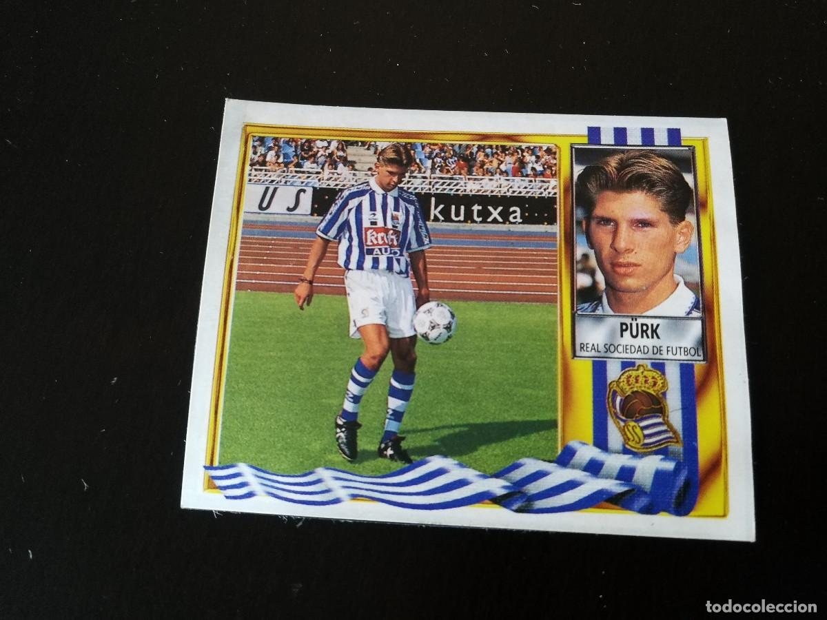 Fu&szlig;ball-Sticker: Purk Coloca Real Sociedad, editorial Este 95/96 despegado