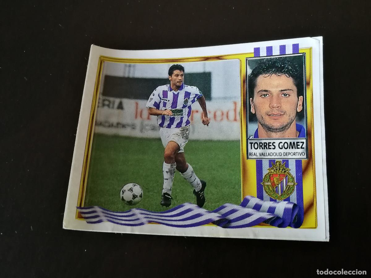 Figurine di Calcio: Torres G&oacute;mez Real Valladolid versi&oacute;n Parquesol , editorial Este 95/96 despegado