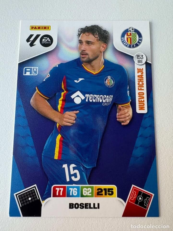 Cromos de f&uacute;tbol: Carta Boselli Nuevo Fichaje Getafe 153bis Adrenalyn 2025-26