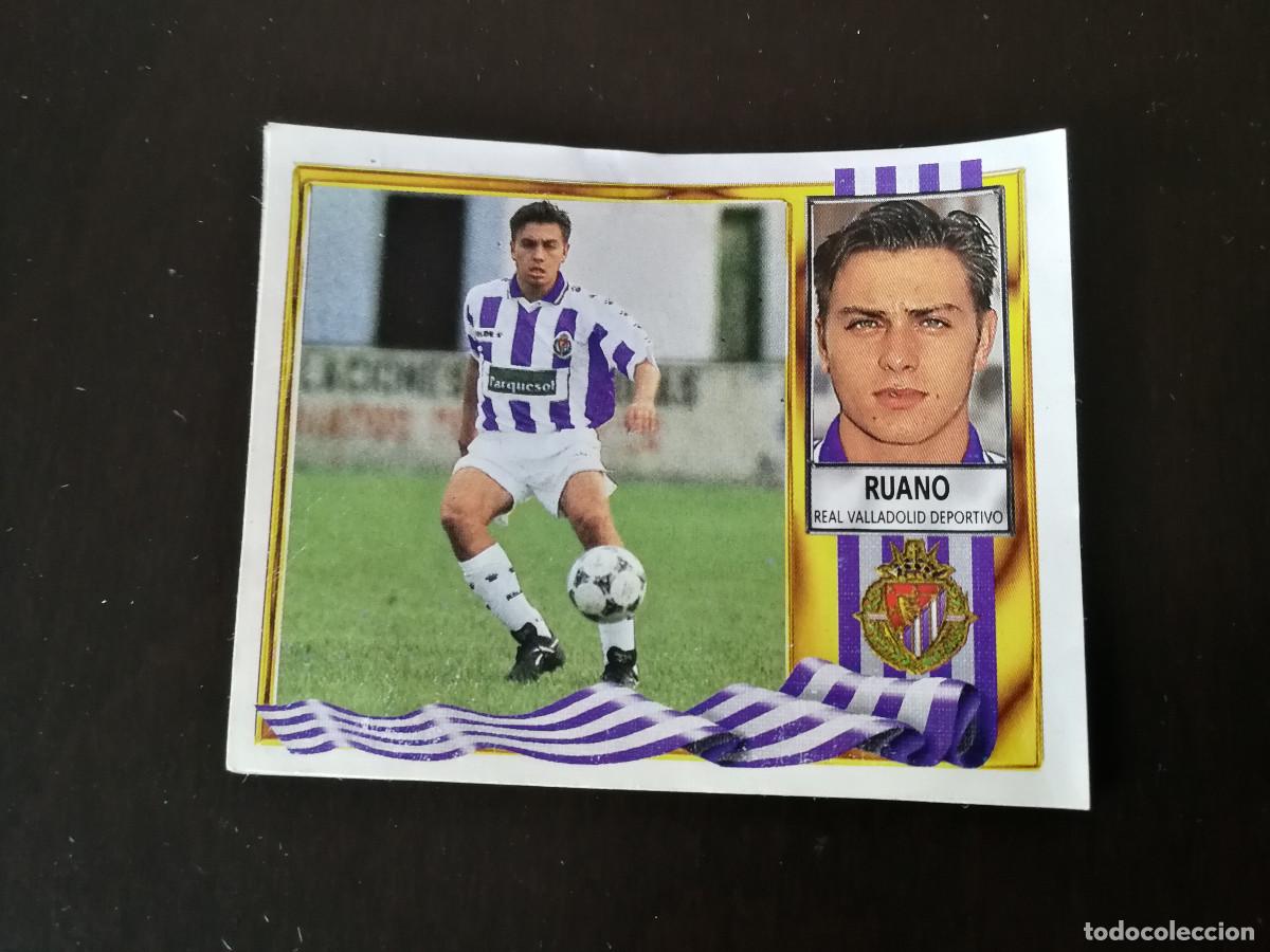 Fu&szlig;ball-Sticker: Ruano Real Valladolid versi&oacute;n Parquesol, editorial Este 95/96 despegado