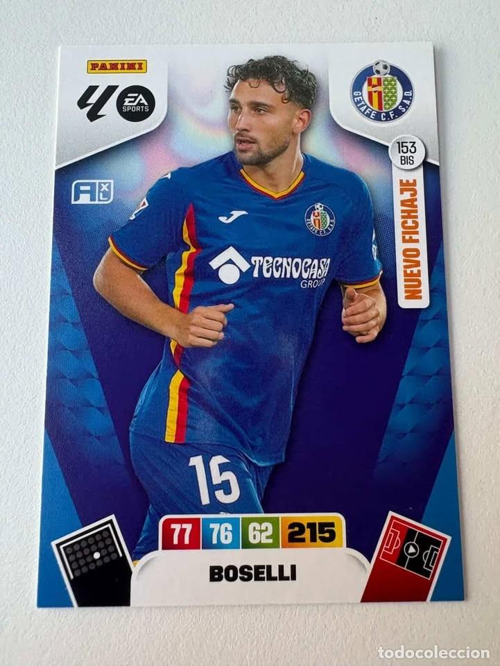 Cromos de f&uacute;tbol: Carta Boselli Nuevo Fichaje Getafe 153bis Adrenalyn 2025-26