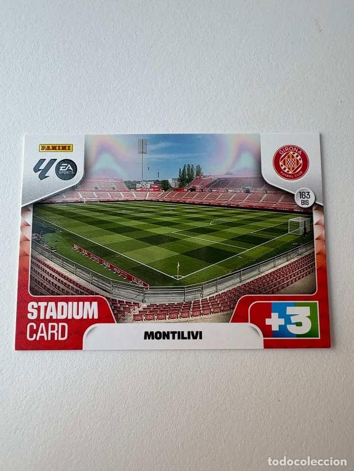 Cromos de f&uacute;tbol: Carta Montilivi Stadium Card Girona 163bis Adrenalyn 2025-26