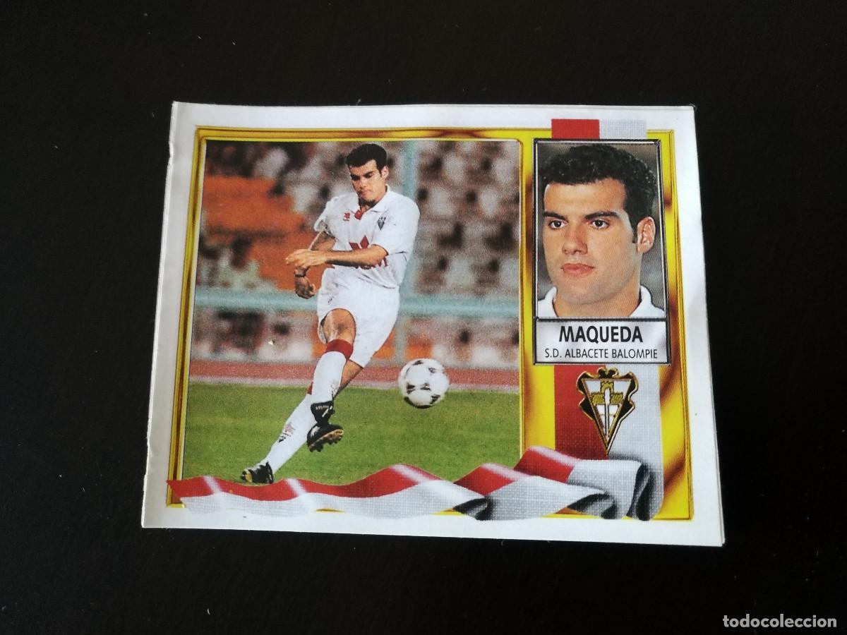 Fu&szlig;ball-Sticker: Maqueda Coloca SD Albacete, editorial Este 95/96 despegado