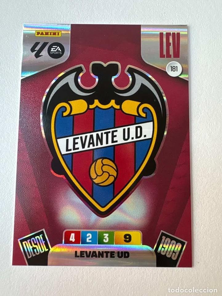 Cromos de f&uacute;tbol: Carta Escudo Levante 181 Adrenalyn 2025-26