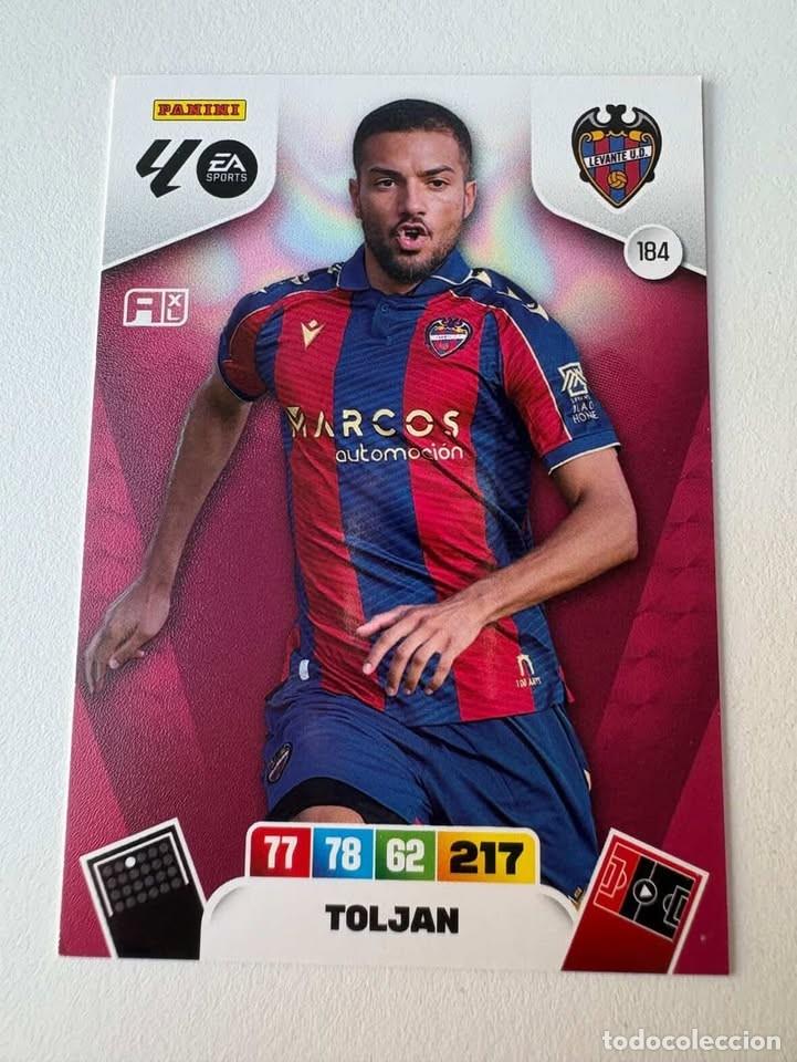 Cromos de f&uacute;tbol: Carta Toljan Levante 184 Adrenalyn 2025-26