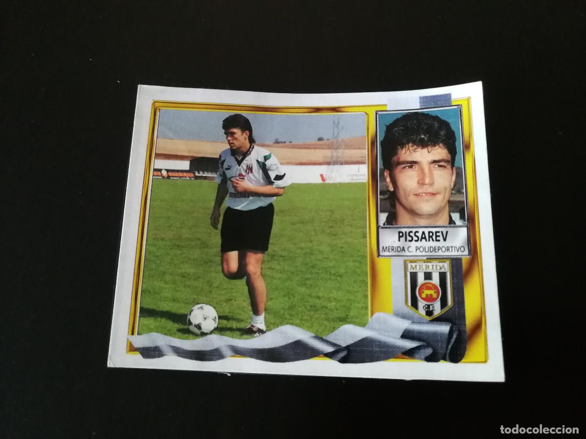 Cromos de f&uacute;tbol: Pissarev Coloca M&eacute;rida CP editorial Este 95/96 despegado