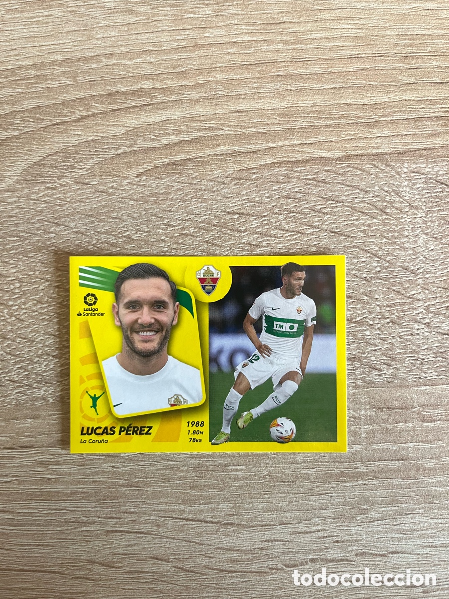Cromos de f&uacute;tbol: 56 LUCAS P&Eacute;REZ &Uacute;LTIMOS FICHAJES LIGA ESTE EDICIONES ESTE 2021 2022 21 22 ELCHE