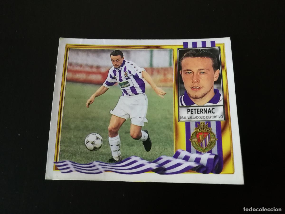 Fu&szlig;ball-Sticker: Peternac Coloca Real Valladolid editorial Este 95/96 despegado