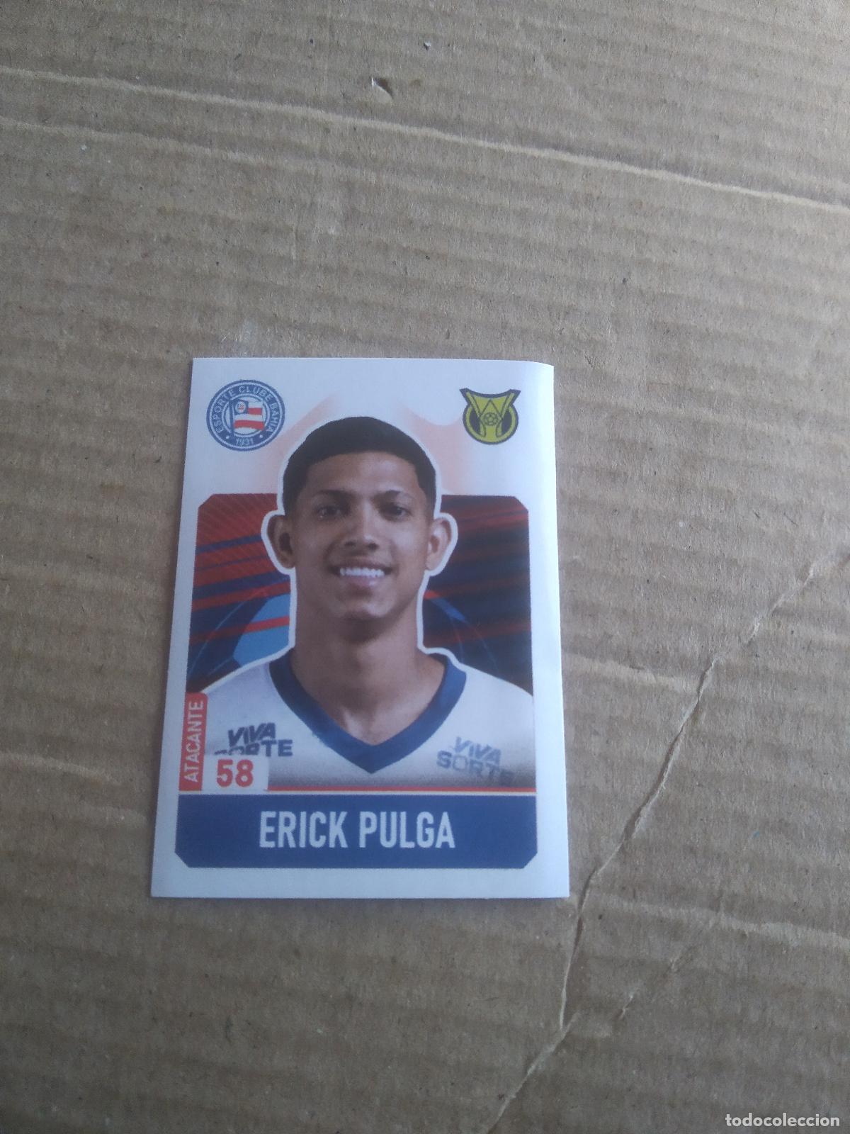 Cromos de f&uacute;tbol: 58 ERICK PULGA BAHIA CROMO FUTBOL LIGA BRASIL BRASILEIRAO