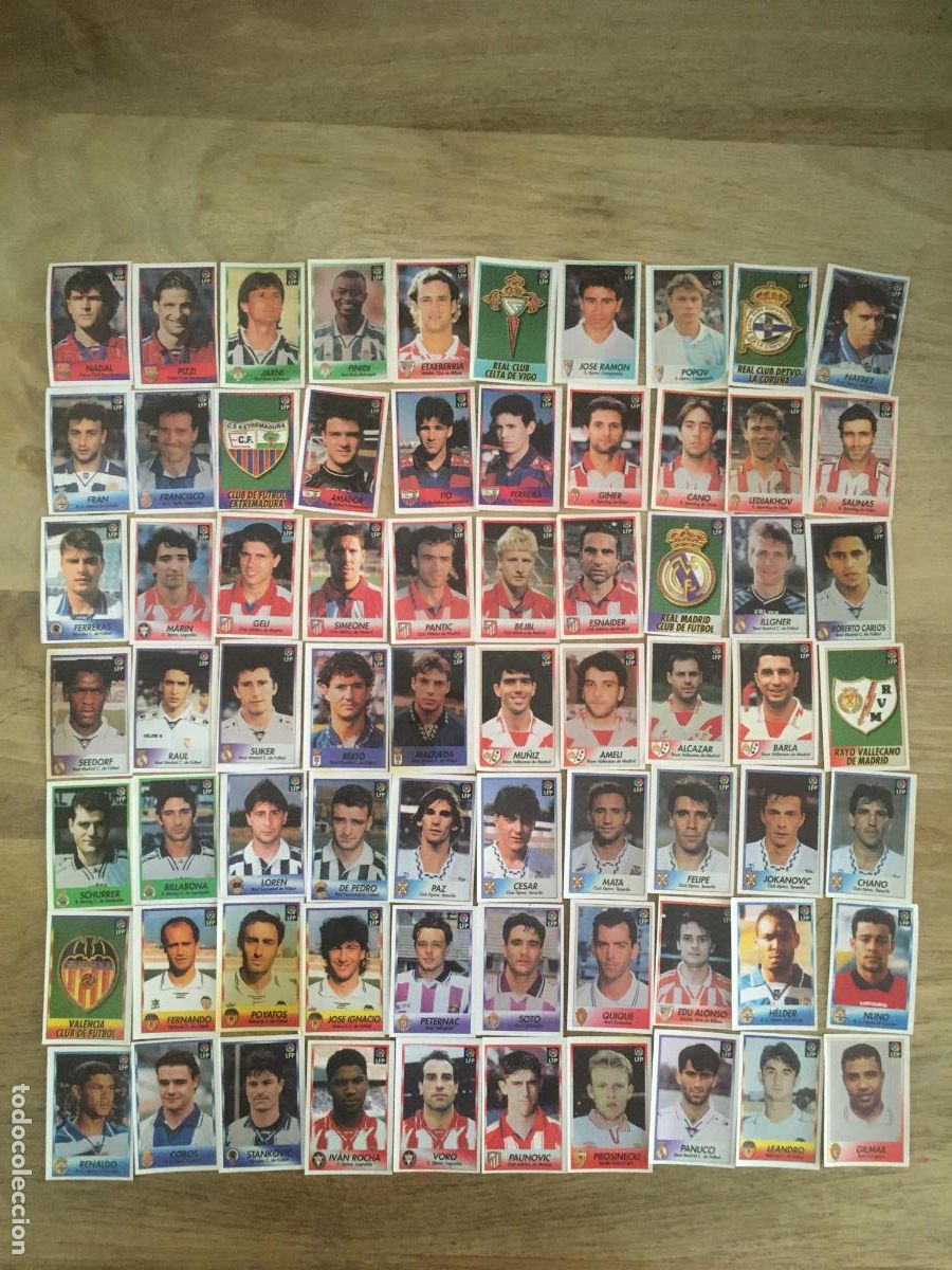 Fu&szlig;ball-Sticker: bollycao liga futbol 96 97 lote 70 cromos diferentes nunca pegados