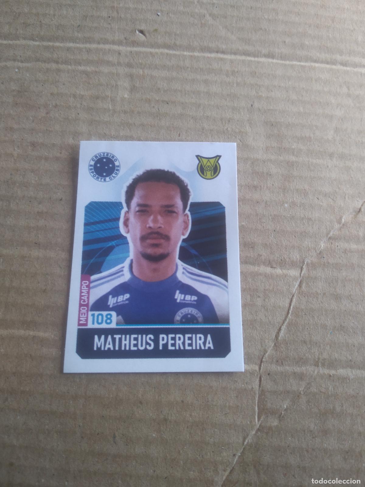 Cromos de f&uacute;tbol: 108 MATHEUS PEREIRA CRUZEIRO CROMO FUTBOL LIGA BRASIL BRASILEIRAO