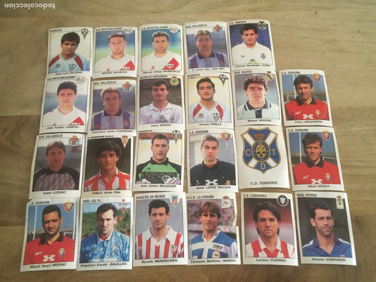 Figurine di Calcio: bimbo liga futbol 93 94 lote 23 cromos diferentes nunca pegados