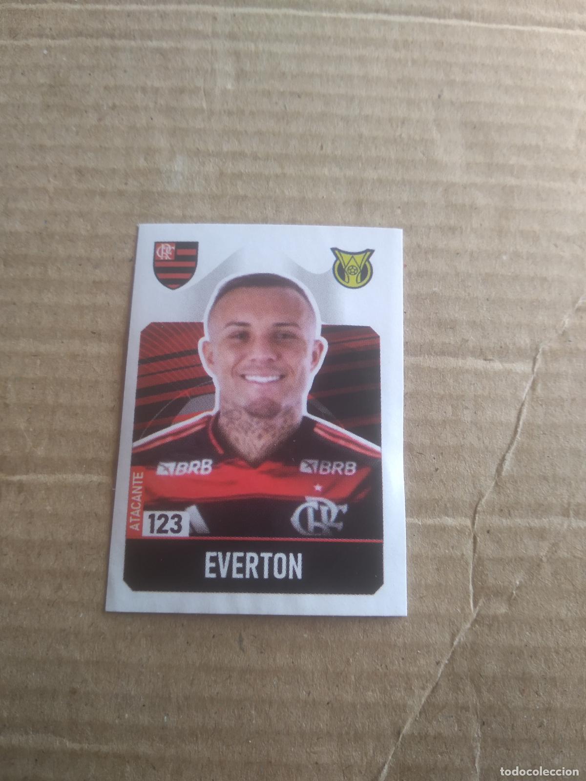 Cromos de f&uacute;tbol: 123 EVERTON FLAMENGO CROMO FUTBOL LIGA BRASIL BRASILEIRAO