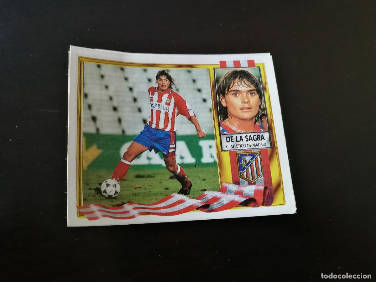 Figurine di Calcio: De al Sagra Coloca At de Madrid, dif&iacute;cil editorial Este 95/96 despegado