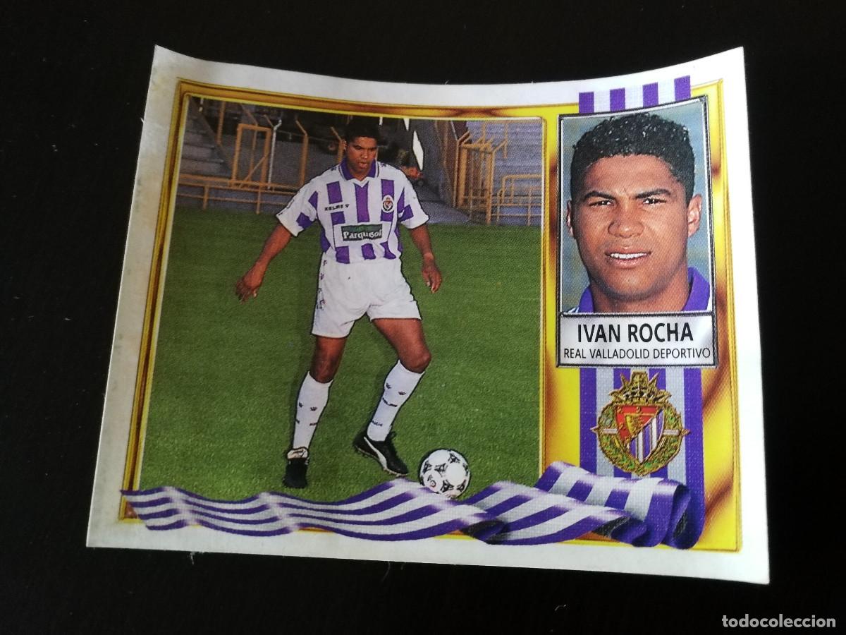Cromos de f&uacute;tbol: Ivan Rocha Real Valladolid Fichaje n&ordm; 34 editorial Este 95/96 despegado