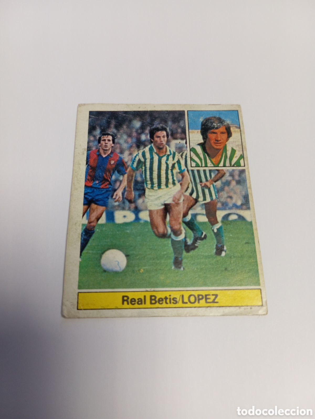 Cromos de f&uacute;tbol: L&Oacute;PEZ Betis Liga Este 1981 1982 RECUPERADO 81 82