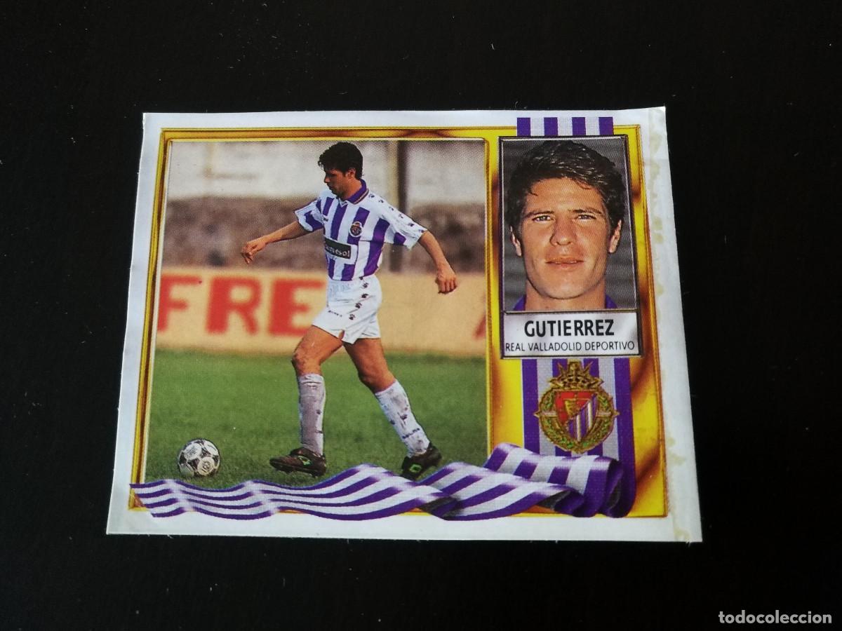 Cromos de f&uacute;tbol: Gutierrez Real Valladolid Fichaje n&ordm; 36 editorial Este 95/96 despegado