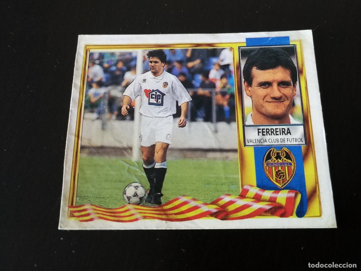 Cromos de f&uacute;tbol: Ferreira Valencia CF Fichaje n&ordm; 32 editorial Este 95/96 despegado