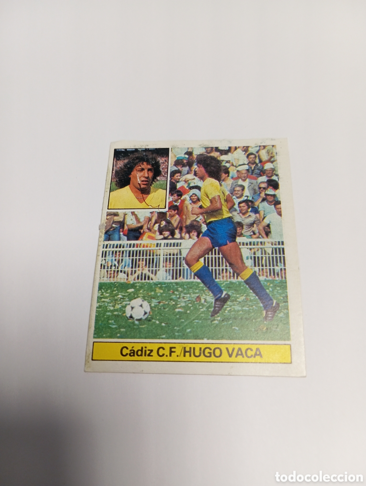 Cromos de f&uacute;tbol: HUGO VACA C&aacute;diz Liga Este 1981 1982 RECUPERADO 81 82