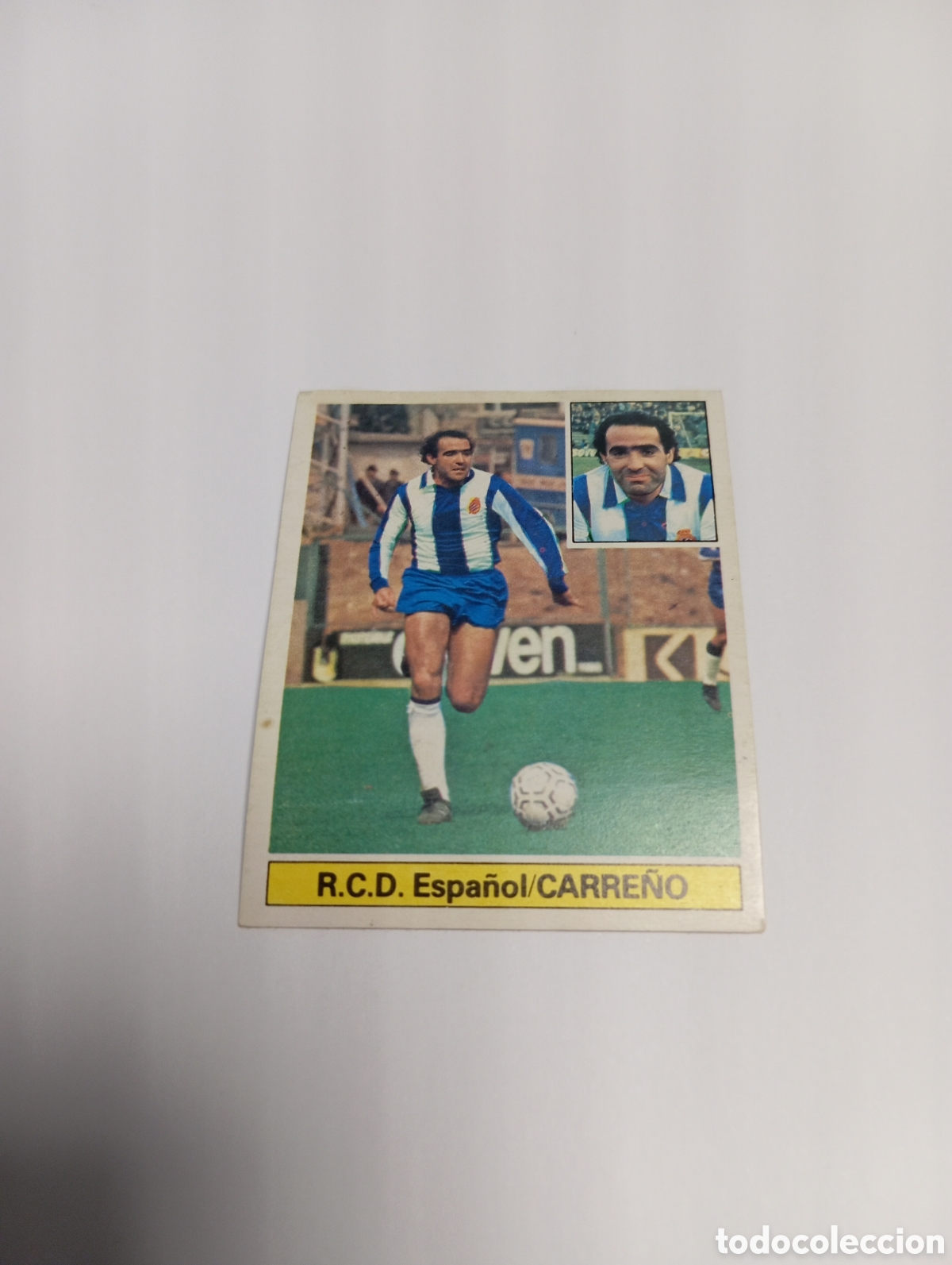 Cromos de f&uacute;tbol: CARRE&Ntilde;O Espa&ntilde;ol Liga Este 1981 1982 NUEVO 81 82 SIN PEGAR