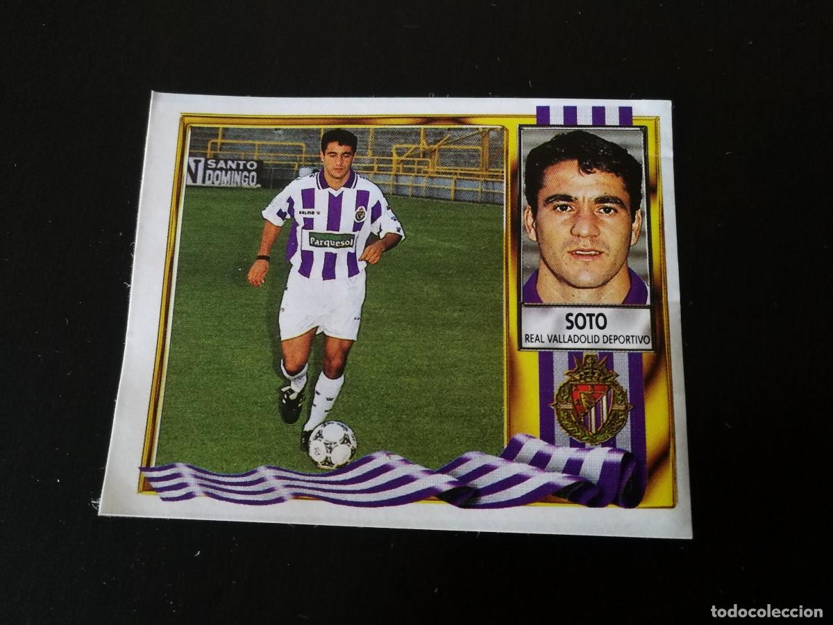 Cromos de f&uacute;tbol: Soto Real Valladolid Fichaje n&ordm; 30 editorial Este 95/96 despegado