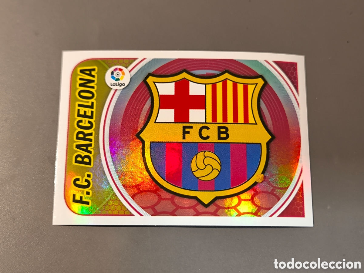 Cromos de f&uacute;tbol: ESCUDO FC BARCELONA 7 Liga Este 16 17