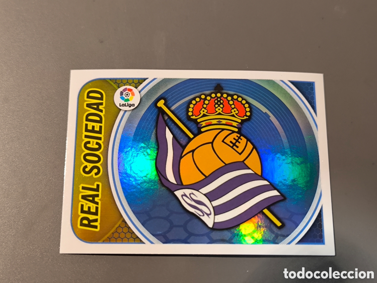 Cromos de f&uacute;tbol: ESCUDO REAL SOCIEDAD 31 Liga Este 16 17