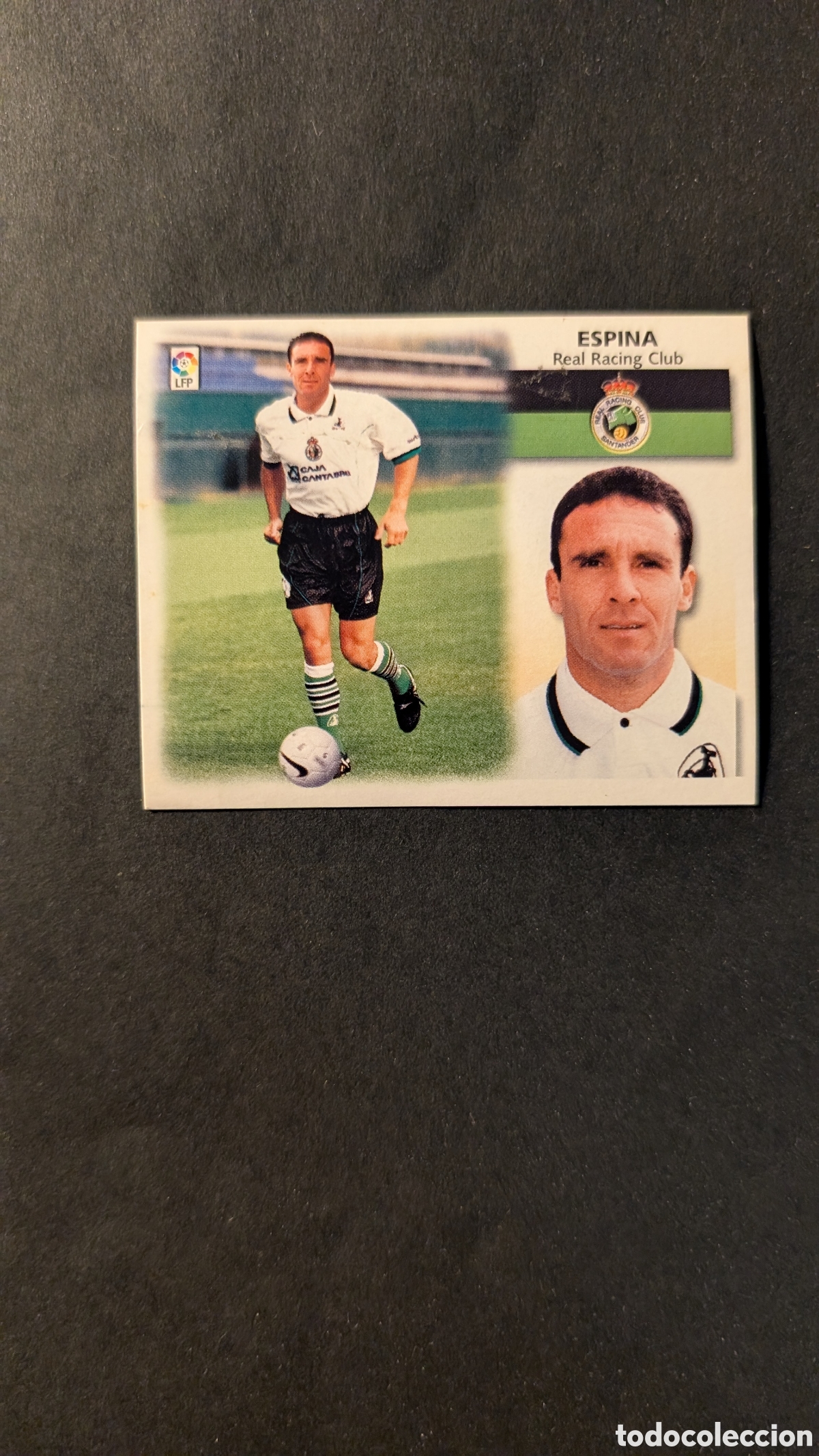 Cromos de f&uacute;tbol: L1 ESPINA RACING SANTANDER FICHAJE 7 LIGA ESTE 1999/00 99 00 NUNCA PEGADO SIN PEGAR