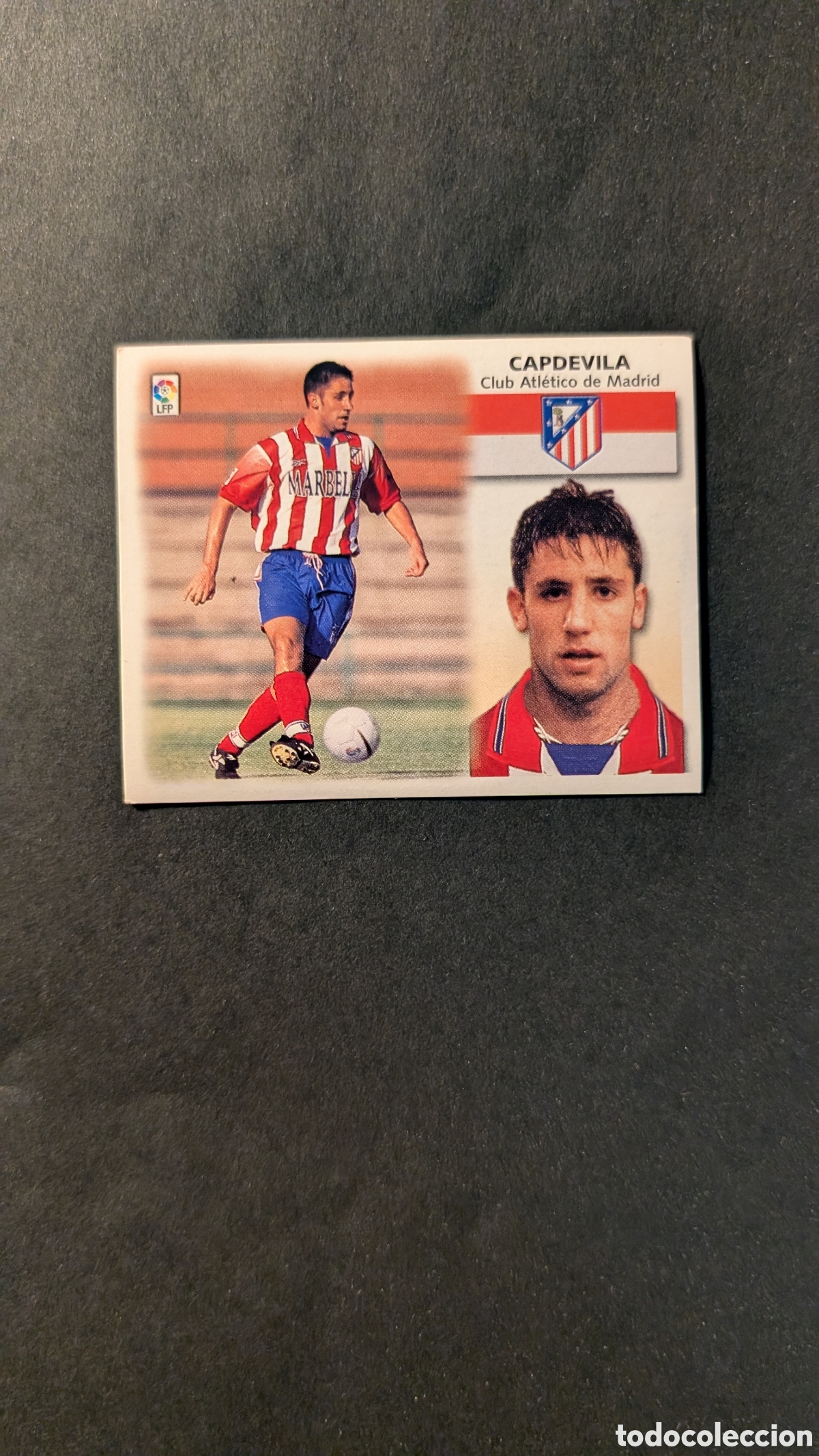 Cromos de f&uacute;tbol: L1 CAPDEVILA ATLETICO MADRID FICHAJE 11 LIGA ESTE 1999/00 99 00 NUNCA PEGADO SIN PEGAR