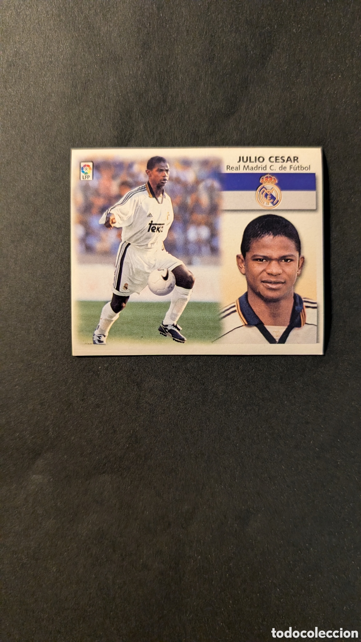 Cromos de f&uacute;tbol: L1 JULIO CESAR REAL MADRID FICHAJE 12 LIGA ESTE 1999/00 99 00 NUNCA PEGADO SIN PEGAR