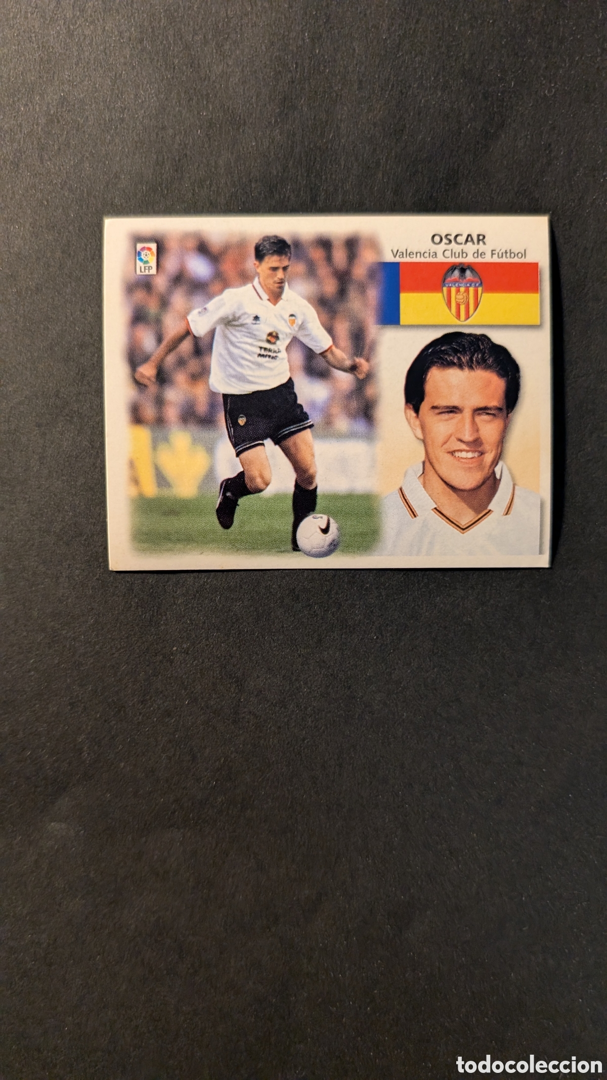 Cromos de f&uacute;tbol: L1 OSCAR VALENCIA FICHAJE 16 LIGA ESTE 1999/00 99 00 NUNCA PEGADO SIN PEGAR