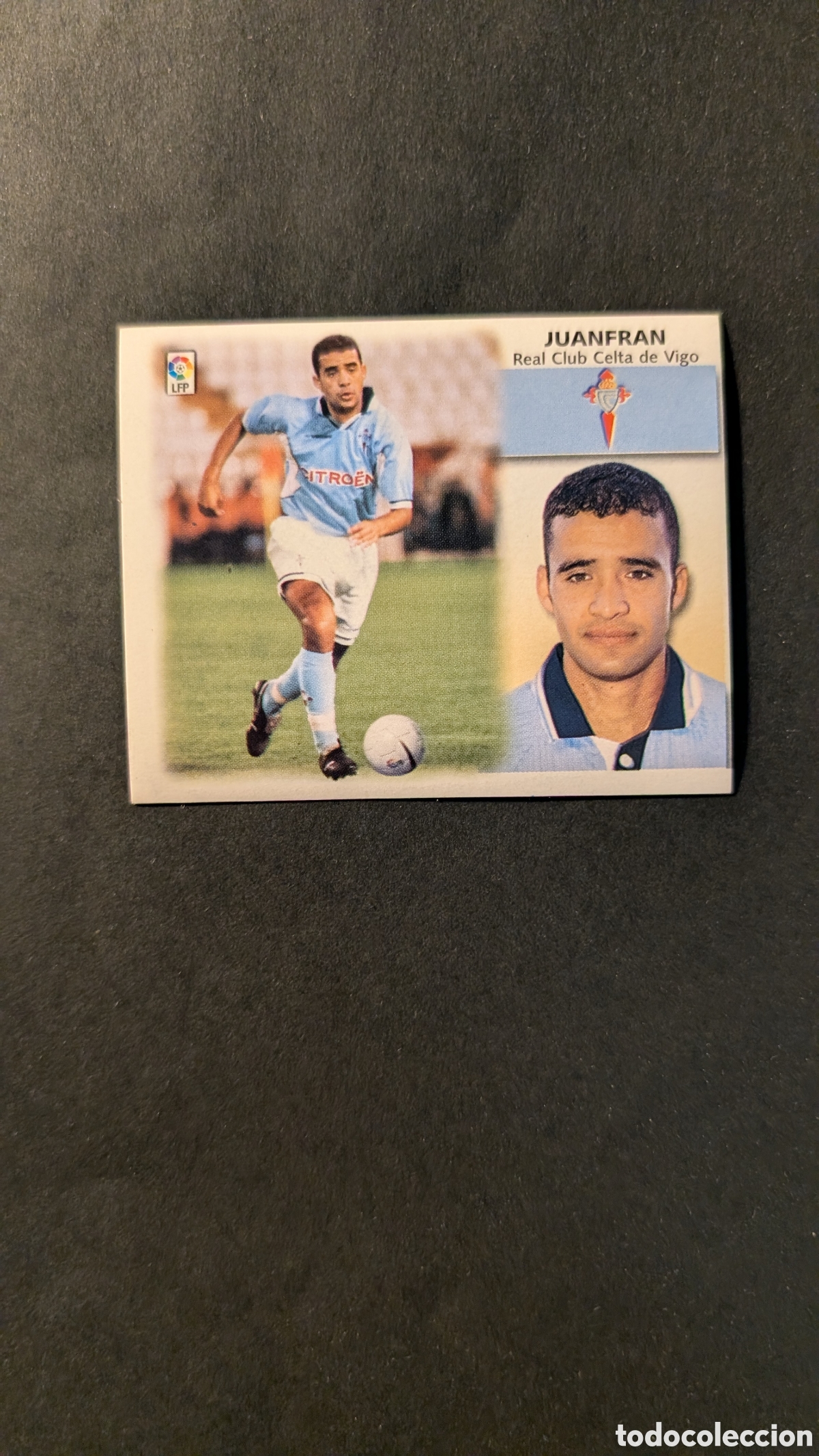 Cromos de f&uacute;tbol: L1 JUANFRAN CELTA FICHAJE 22 LIGA ESTE 1999/00 99 00 NUNCA PEGADO SIN PEGAR