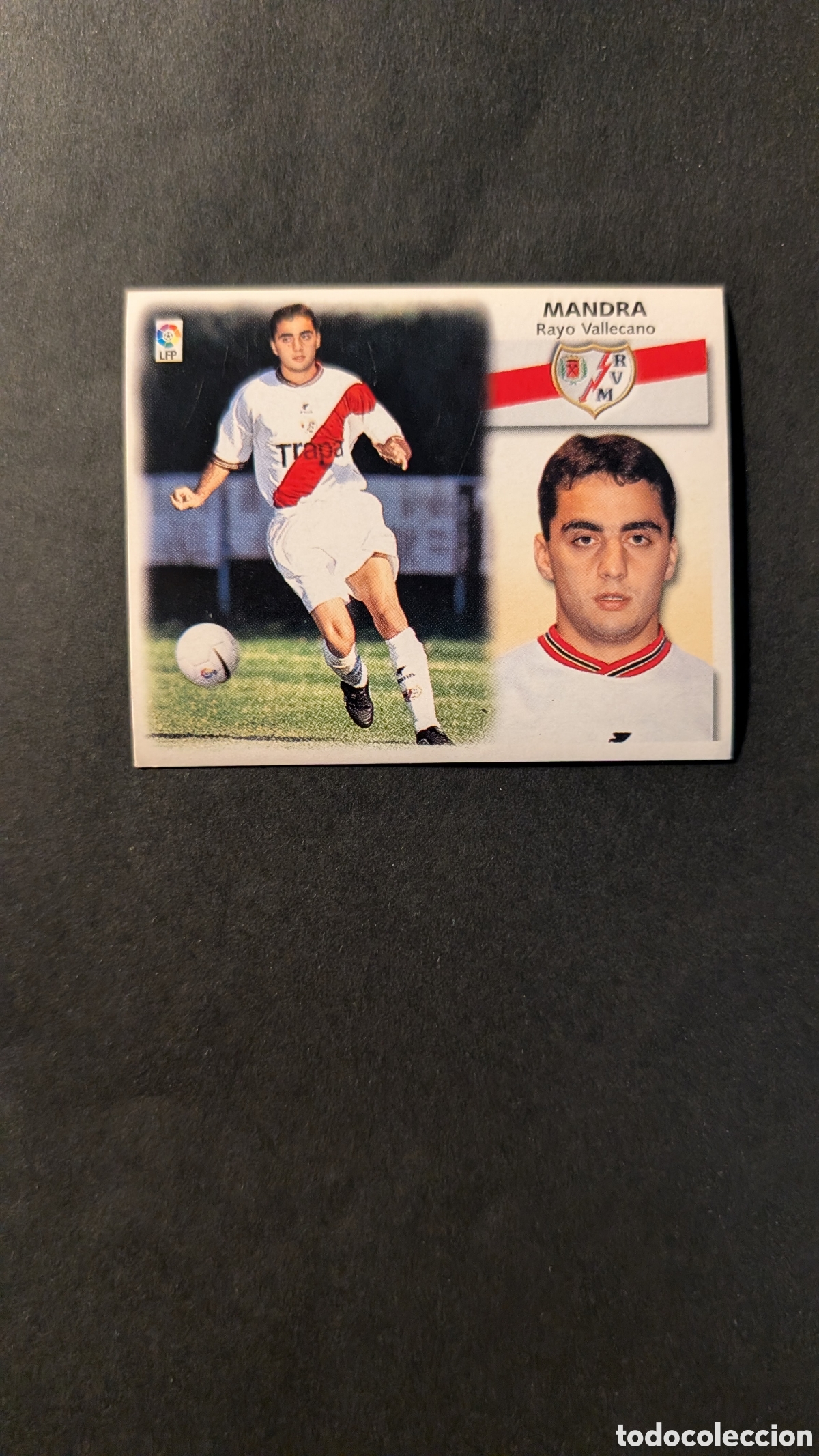 Figurine di Calcio: L1 MANDRA RAYO VALLECANO FICHAJE 9 BIS LIGA ESTE 1999/00 99 00 NUNCA PEGADO SIN PEGAR