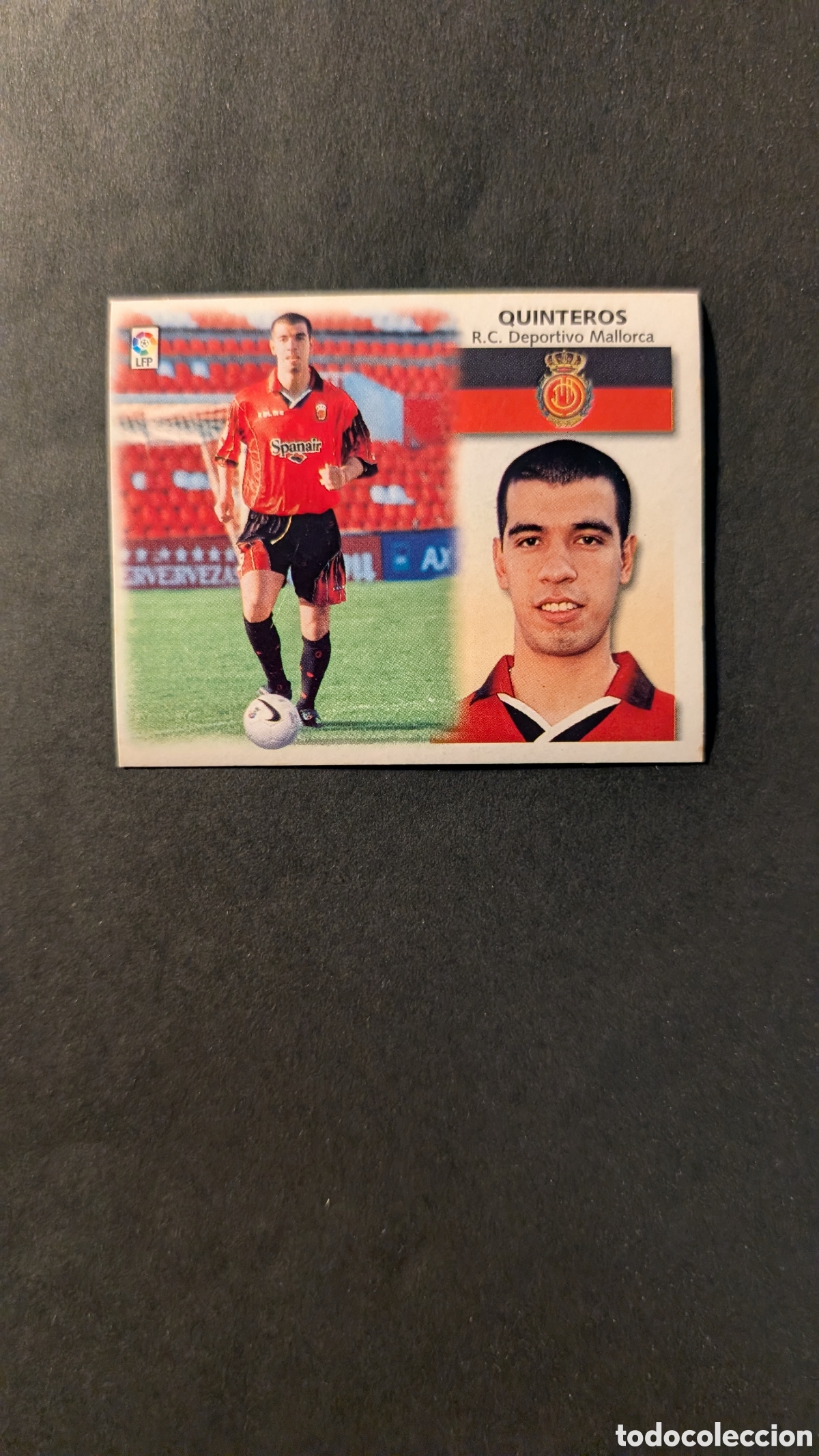 Cromos de f&uacute;tbol: L1 QUINTEROS MALLORCA COLOCA LIGA ESTE 1999/00 99 00 NUNCA PEGADO SIN PEGAR