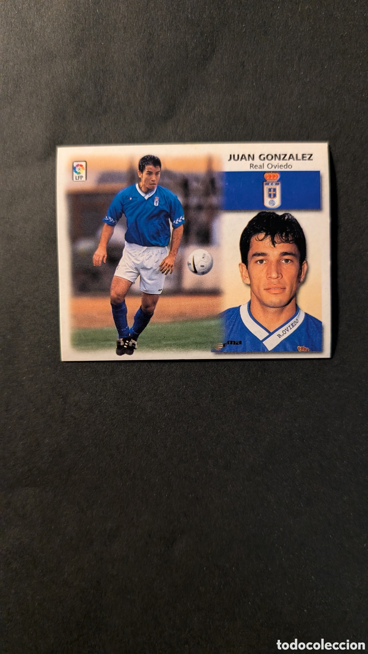 Cromos de f&uacute;tbol: L1 JUAN GONZALEZ OVIEDO COLOCA LIGA ESTE 1999/00 99 00 NUNCA PEGADO SIN PEGAR