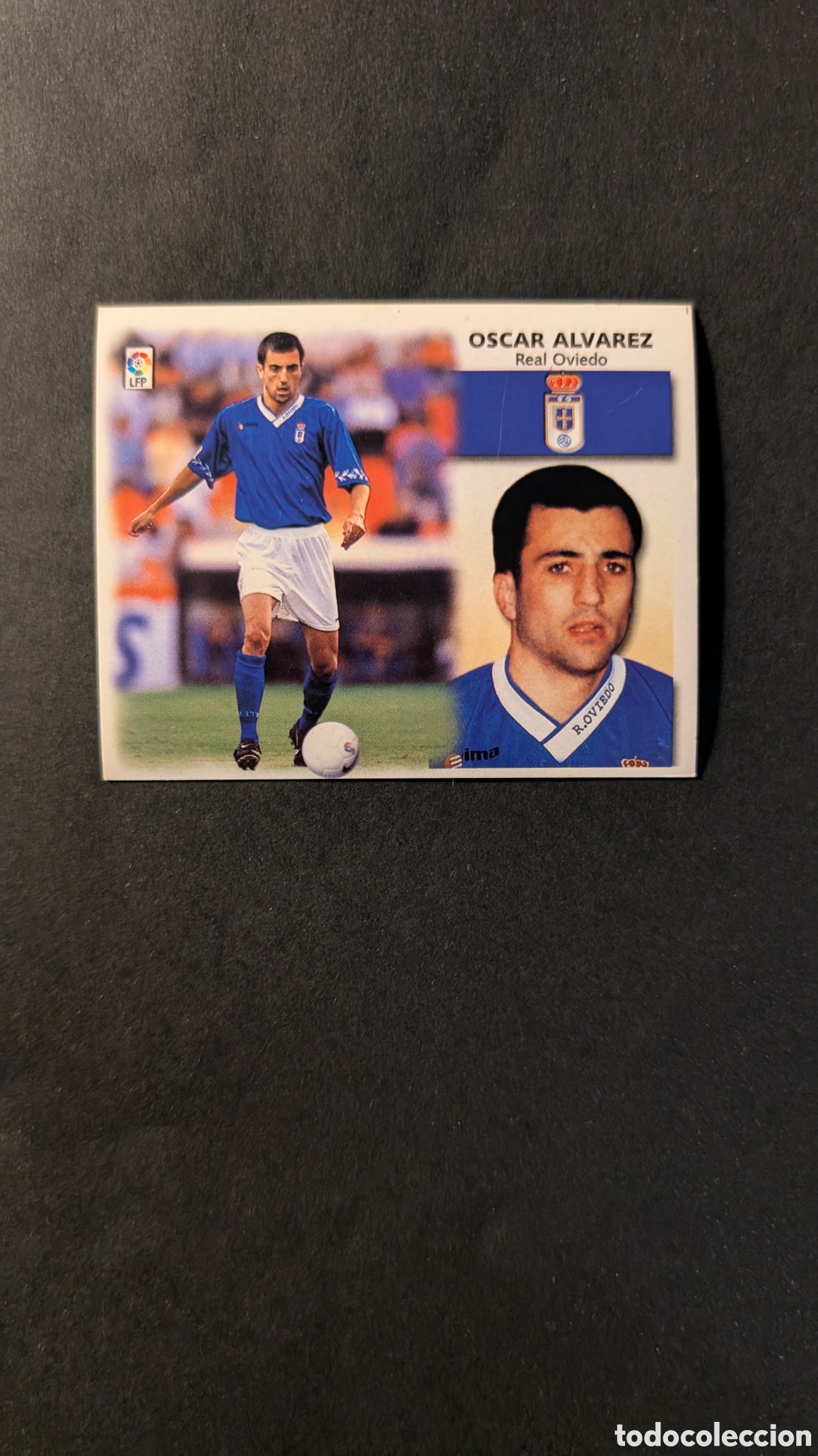 Cromos de f&uacute;tbol: L1 OSCAR ALVAREZ OVIEDO COLOCA LIGA ESTE 1999/00 99 00 NUNCA PEGADO SIN PEGAR