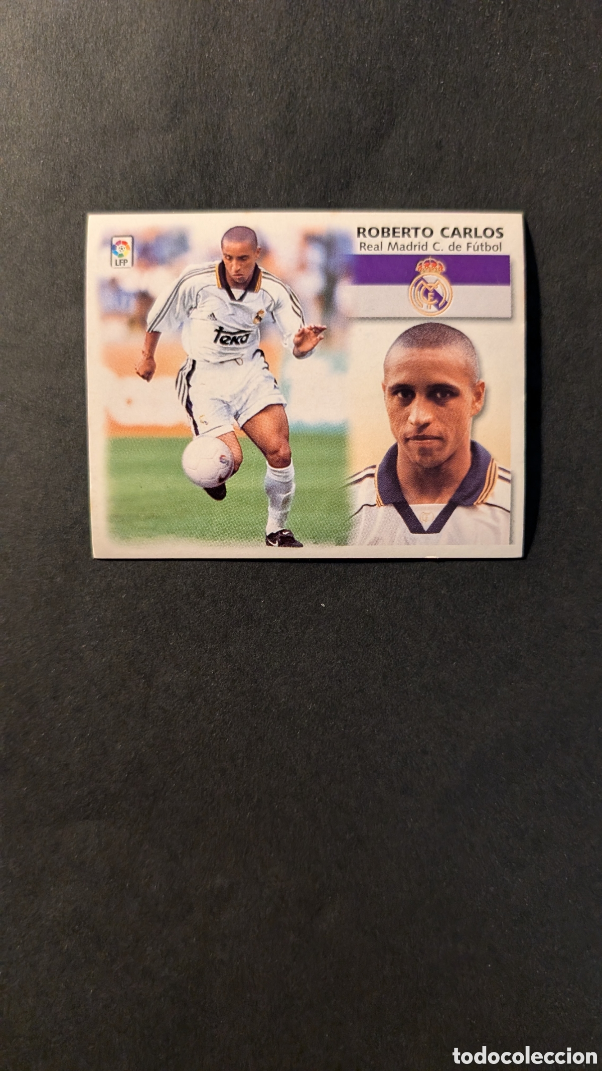Cromos de Futebol: L1 ROBERTO CARLOS REAL MADRID LIGA ESTE 1999/00 99 00 NUNCA PEGADO SIN PEGAR