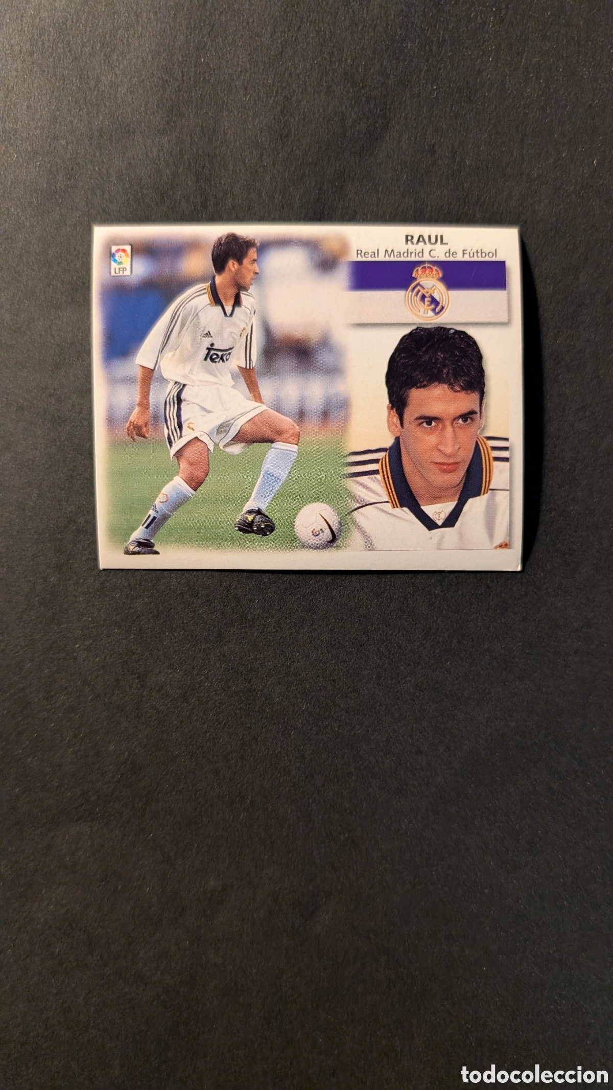 Cromos de Futebol: L1 RAUL REAL MADRID LIGA ESTE 1999/00 99 00 NUNCA PEGADO SIN PEGAR