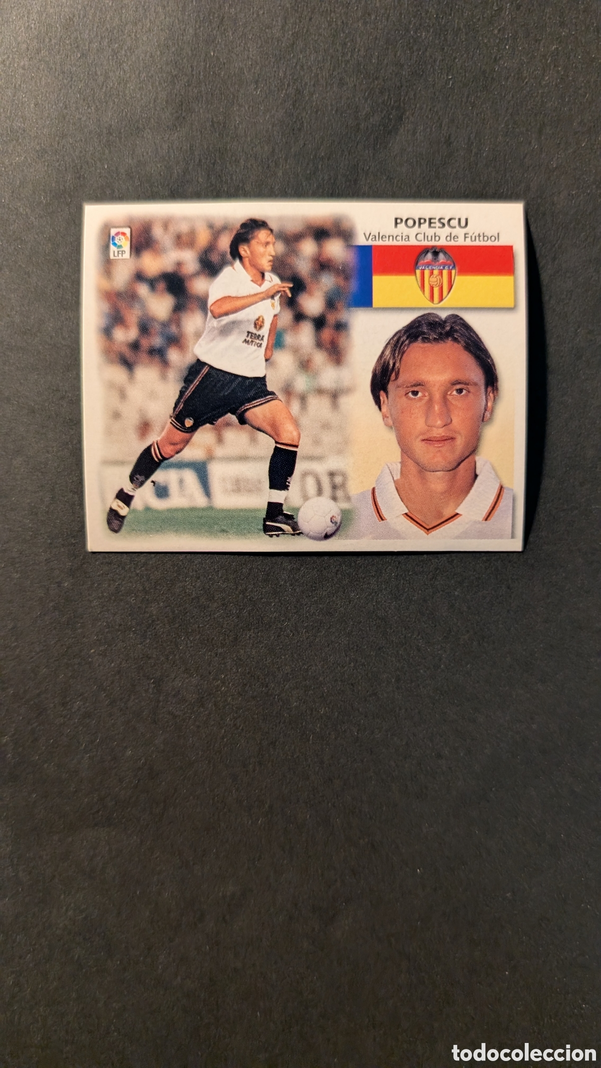 Cromos de Futebol: L1 POPESCU VALENCIA BAJA LIGA ESTE 1999/00 99 00 NUNCA PEGADO SIN PEGAR