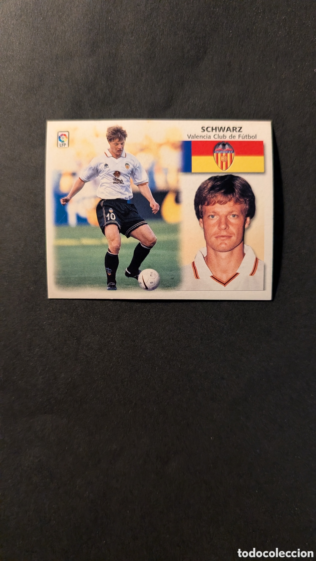 Football Stickers: L1 SCHWARZ VALENCIA BAJA LIGA ESTE 1999/00 99 00 NUNCA PEGADO SIN PEGAR