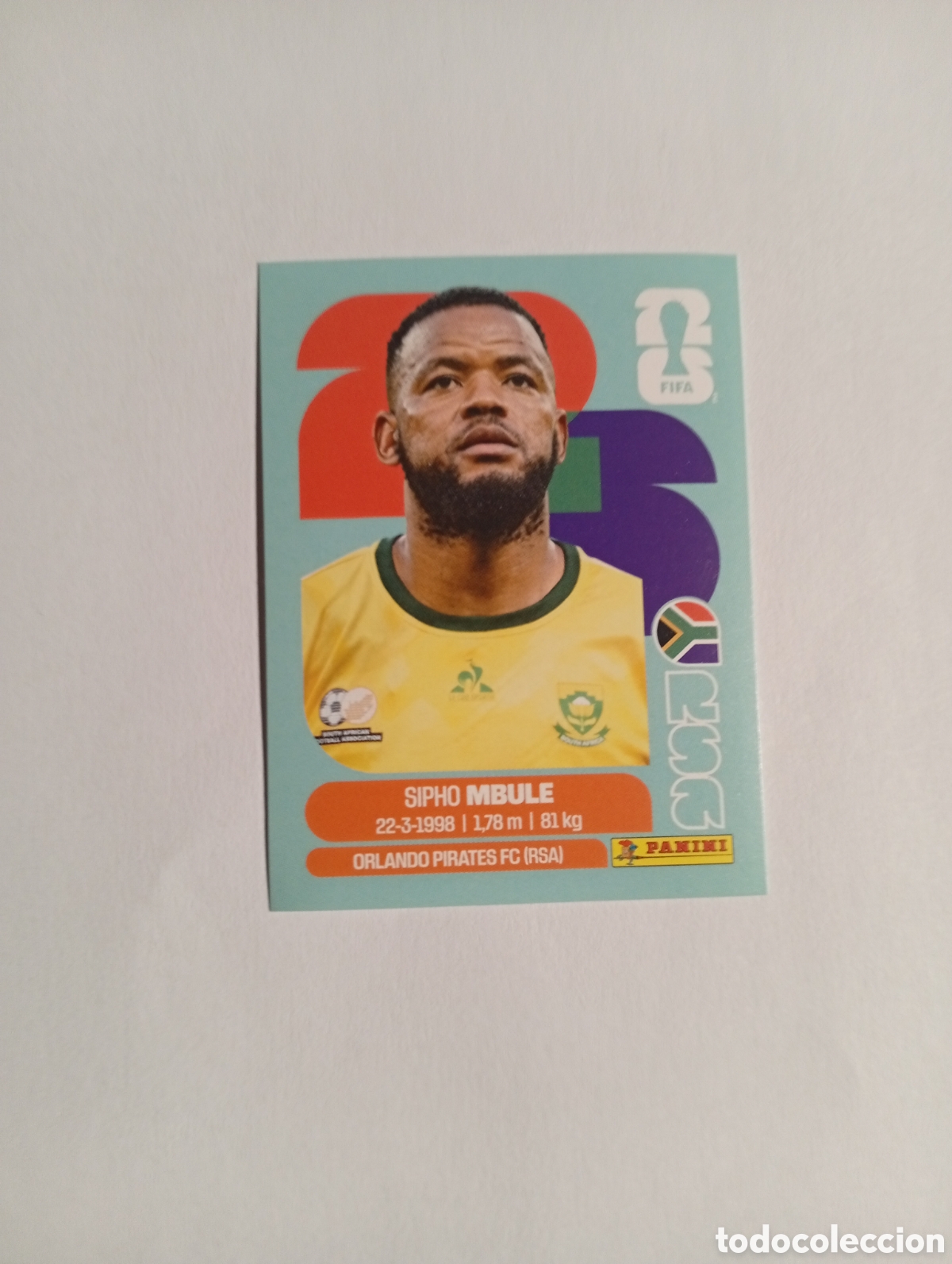 Cromos de f&uacute;tbol: RSA 16 World Cup 26 Mundial Panini Fifa