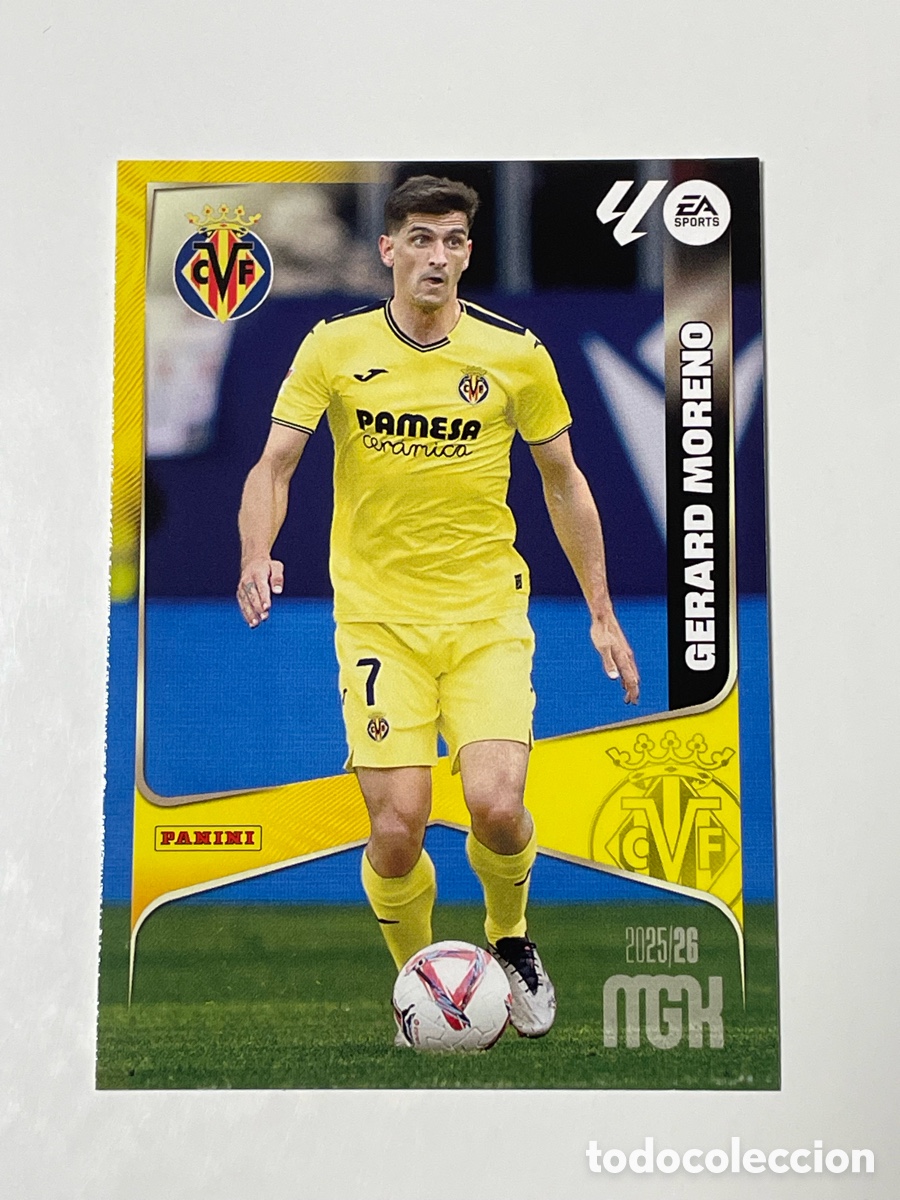Cromos de f&uacute;tbol: Gerard Moreno Villarreal Panini Megacracks 2025/26 #378