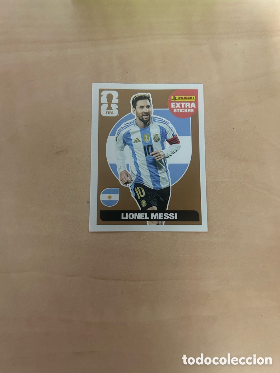 Cromos de f&uacute;tbol: Leo Messi Bronce Extra Sticker Mundial 2026