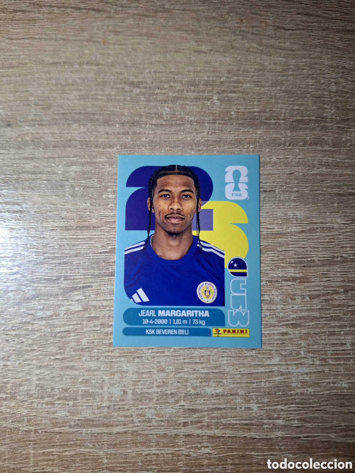 Cartes &agrave; collectionner de Football: CUW 16 JEARL MARGARITHA (MUNDIAL 2026)