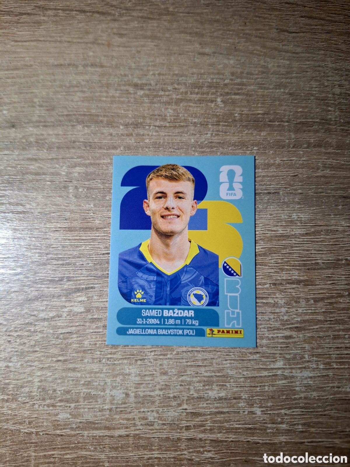 Cartes &agrave; collectionner de Football: BIH 19 SAMED BAŽDAR (MUNDIAL 2026)