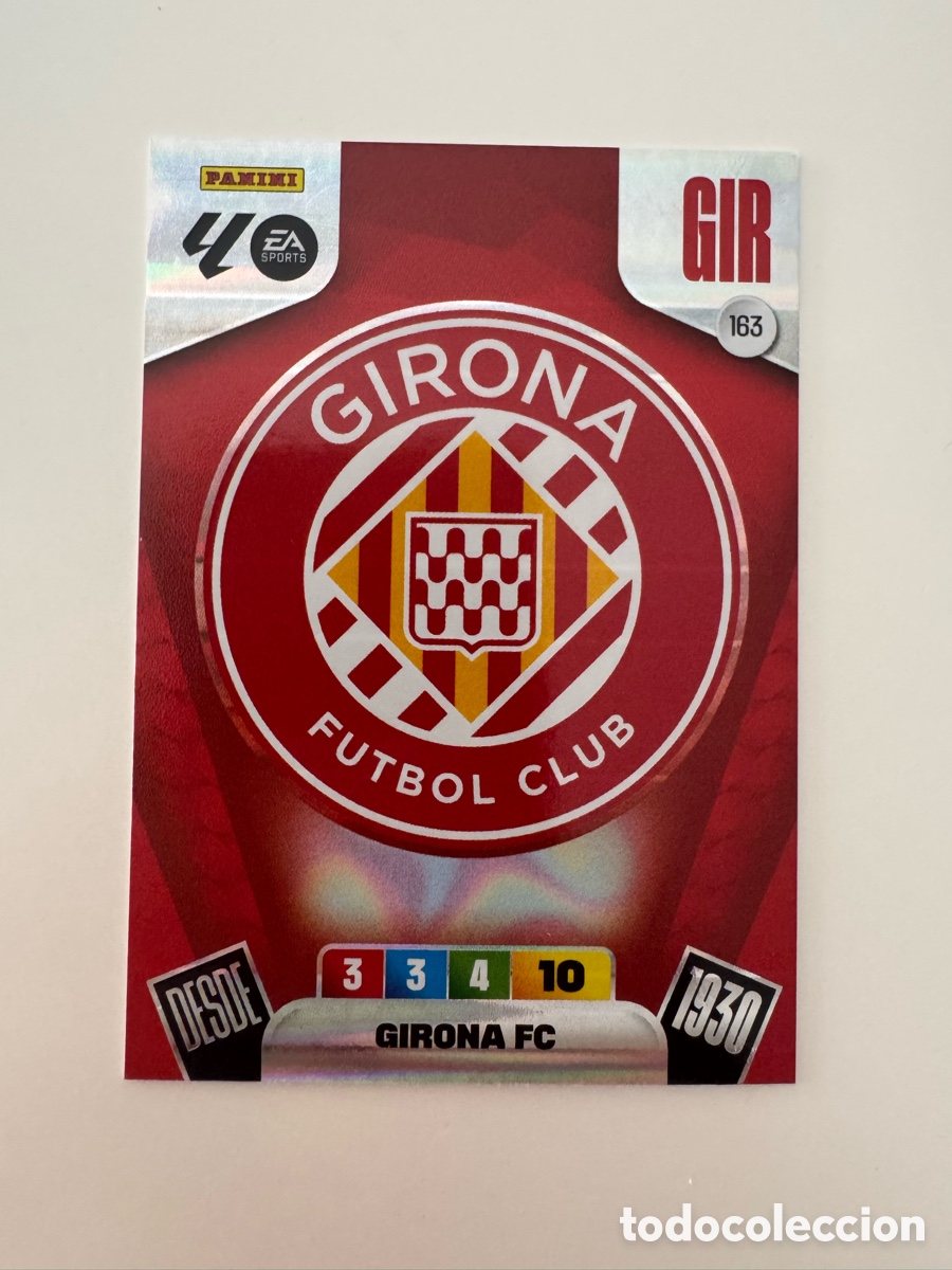 Cromos de f&uacute;tbol: PANINI ADRENALYN XL LIGA 2025-2026 25-26 &ndash; ESCUDO &ndash; Girona FC N&ordm; 163