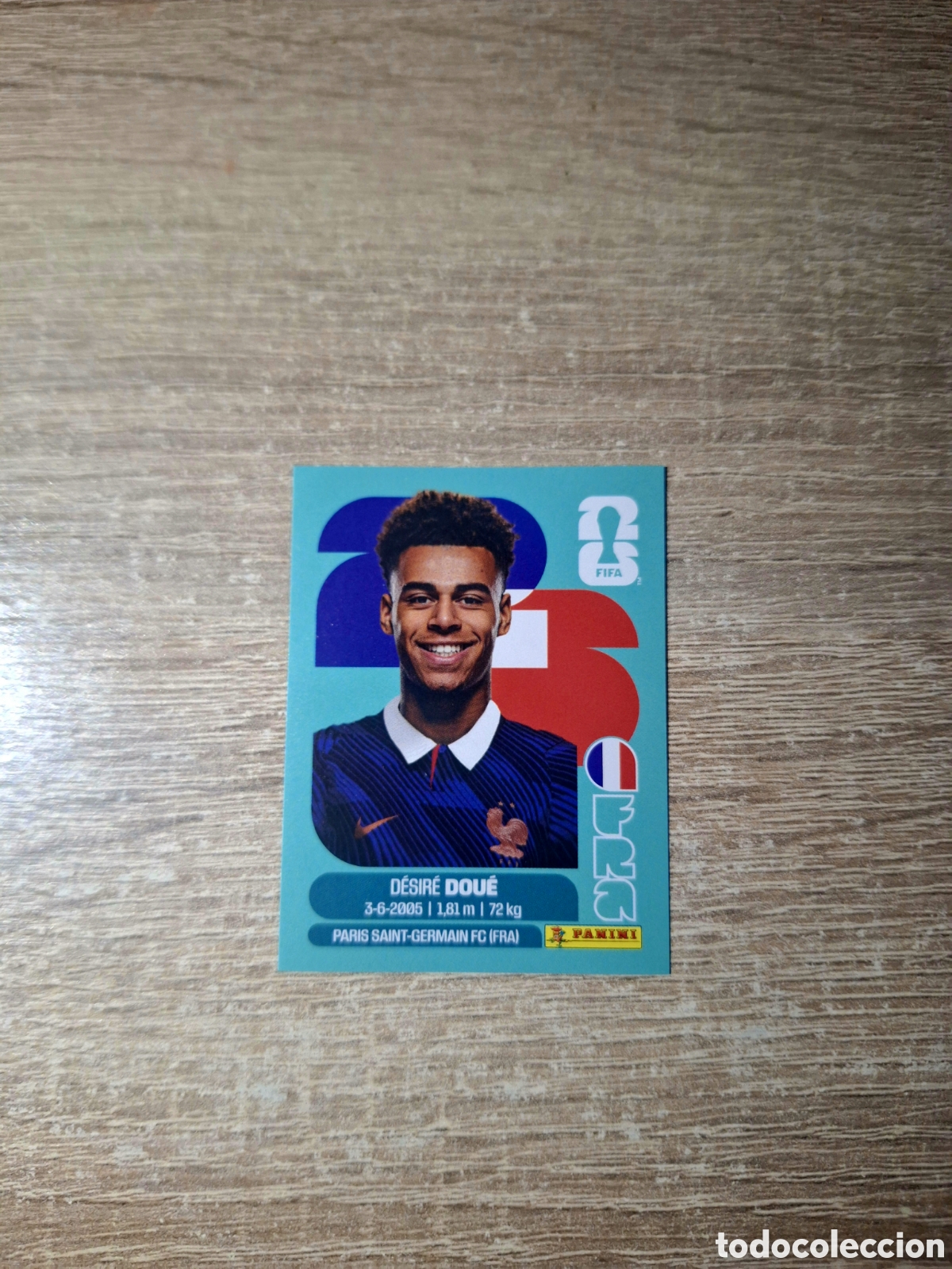 Cromos de f&uacute;tbol: FRA 17 D&Eacute;SIR&Eacute; DOU&Eacute; (MUNDIAL 2026)
